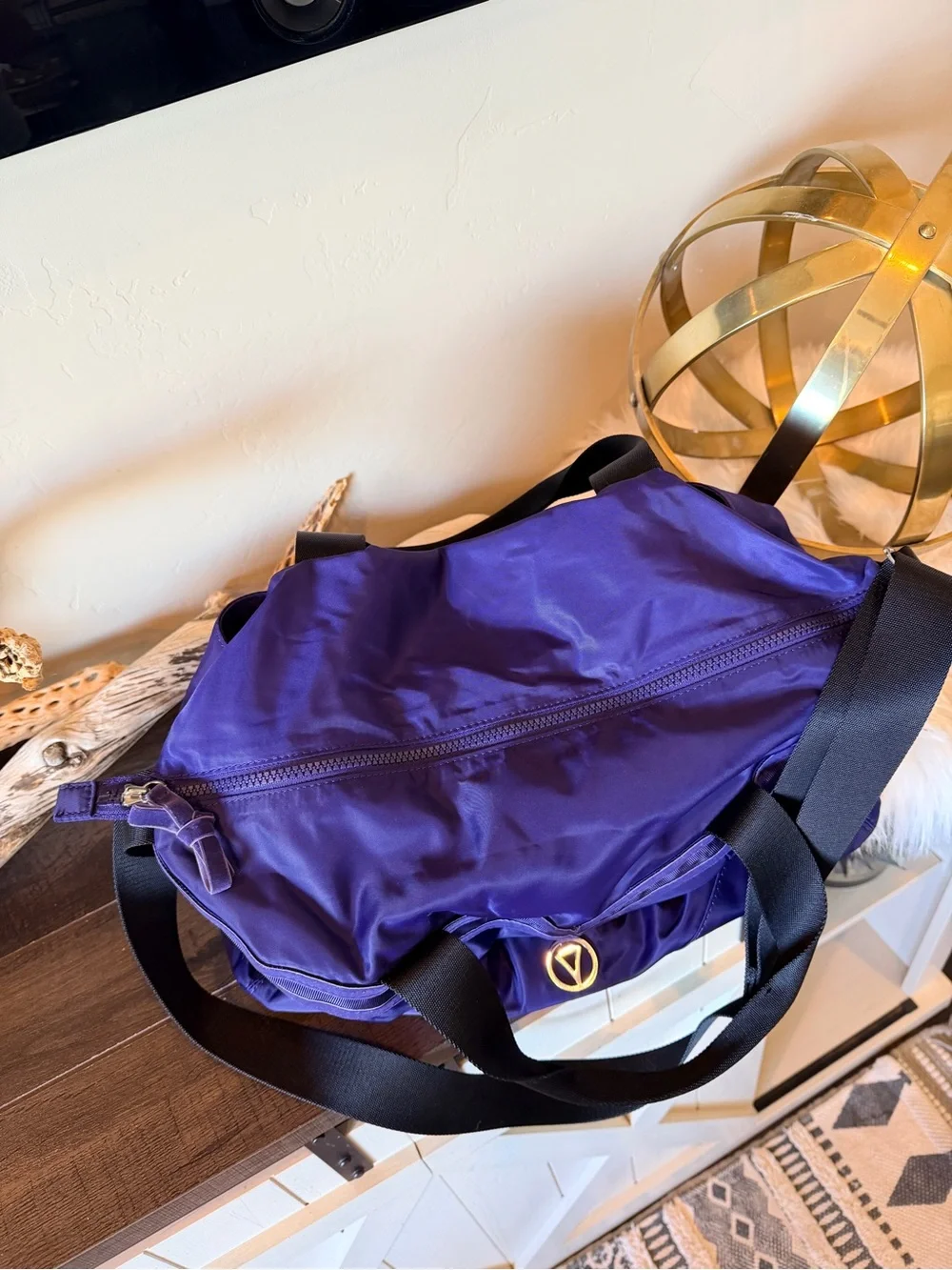 Ivivva Lululemon Girls Purple Dance Gym Sports Duffle Shoulder Travel Bag
